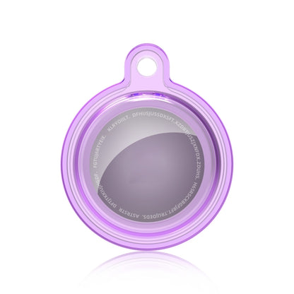 All-inclusive Clear Crystal Shockproof Protective Cover Case with Keychain Hook Loop, For AirTag 2nd Gen / AirTag 1st Gen