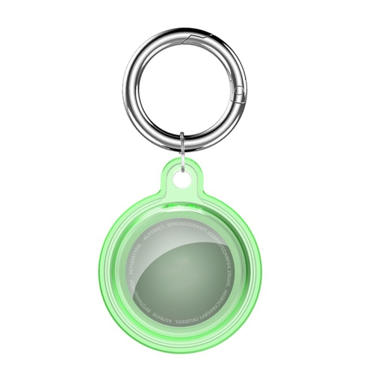 All-inclusive Clear Crystal Shockproof Protective Cover Case with Keychain Hook Loop, For AirTag 2nd Gen / AirTag 1st Gen