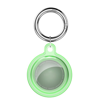 All-inclusive Clear Crystal Shockproof Protective Cover Case with Keychain Hook Loop, For AirTag 2nd Gen / AirTag 1st Gen