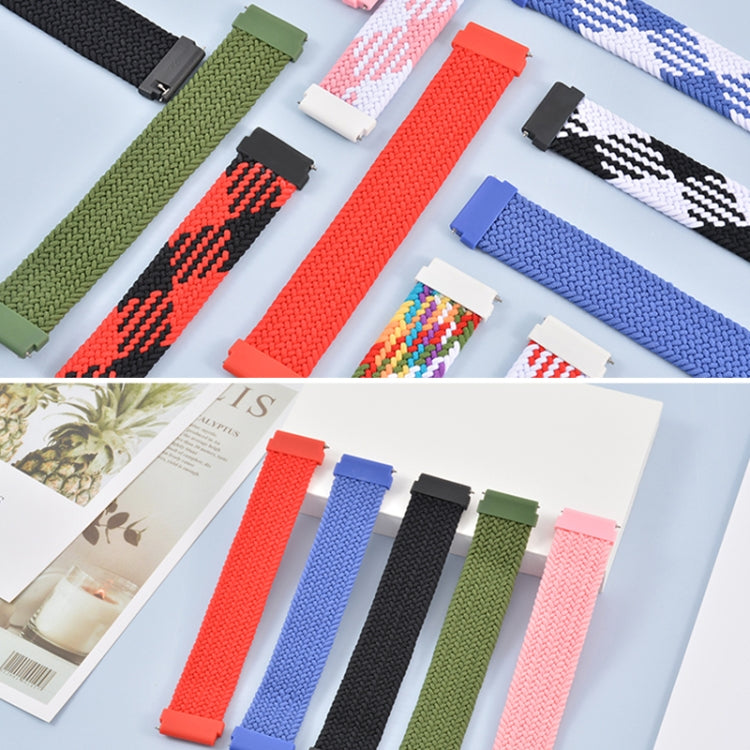 For Samsung Galaxy Watch 42mm Adjustable Nylon Braided Elasticity Replacement Strap Watchband, 125mm, 135mm, 145mm, 155mm