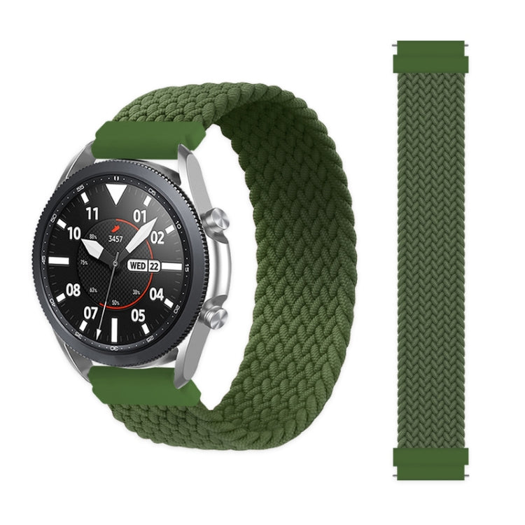 For Samsung Galaxy Watch 3 41mm Adjustable Nylon Braided Elasticity Replacement Strap Watchband, 125mm, 135mm, 145mm, 155mm
