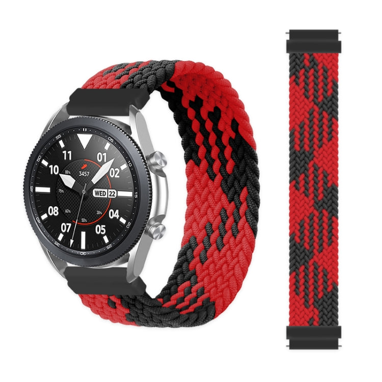 For Samsung Galaxy Watch 3 41mm Adjustable Nylon Braided Elasticity Replacement Strap Watchband, 125mm, 135mm, 145mm, 155mm
