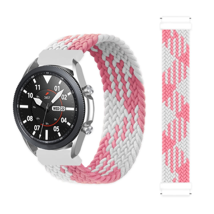 For Samsung Galaxy Watch 3 45mm Adjustable Nylon Braided Elasticity Replacement Strap Watchband, 125mm, 135mm, 145mm, 155mm