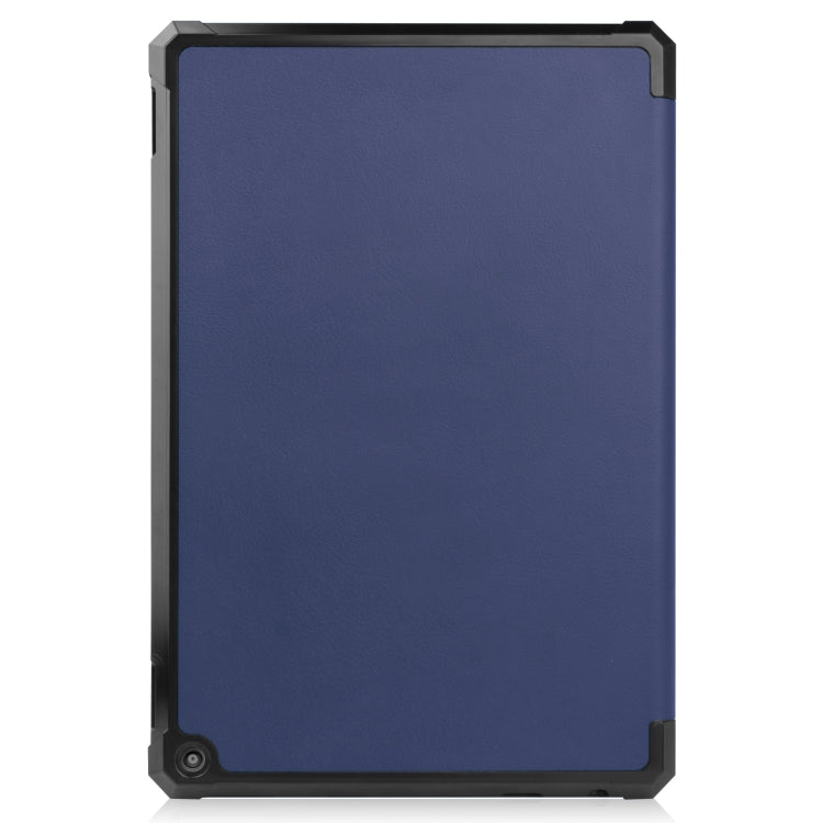 Custer Pattern Pure Color TPU Smart Tablet Holster with Sleep Function & 3-Fold Holder, For Amazon Kindle Fire HD 10 2021, For Samsung Galaxy Tab A7 Lite T220 / T225