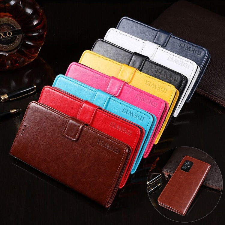 idewei Crazy Horse Texture Horizontal Flip Leather Case with Holder & Card Slots & Wallet, For Asus Zenfone 8 ZS590KS, For Cubot C20, For Nokia G20, For Oukitel C23 Pro, For Xiaomi Redmi K40 Gaming Edition, For Samsung Galaxy F02s