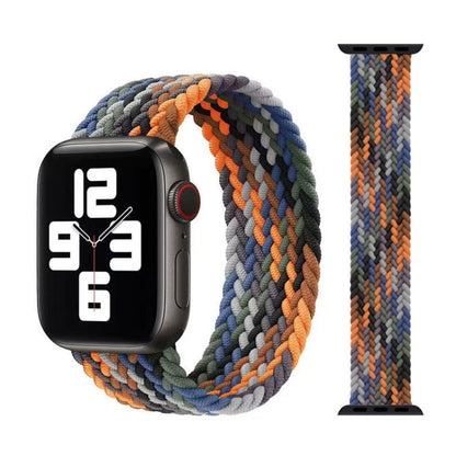 Metal Head Braided Nylon Replacement Watchbands, Size: M 145mm For Apple Watch Series 6 & SE & 5 & 4 40mm / 3 & 2 & 1 38mm, M 145mm 40mm / 38mm