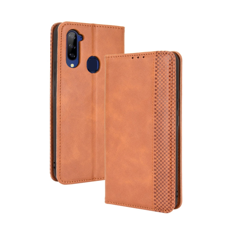 Magnetic Buckle Retro Crazy Horse Texture Horizontal Flip Leather Case with Holder & Card Slots & Photo Frame, For Samsung Galaxy F52 5G, For Sony Xperia 5 III, For Sony Xperia Ace II, For Sharp Aquos R6, For Xiaomi Mi Mix Fold, For ZTE Libero 5G      ...