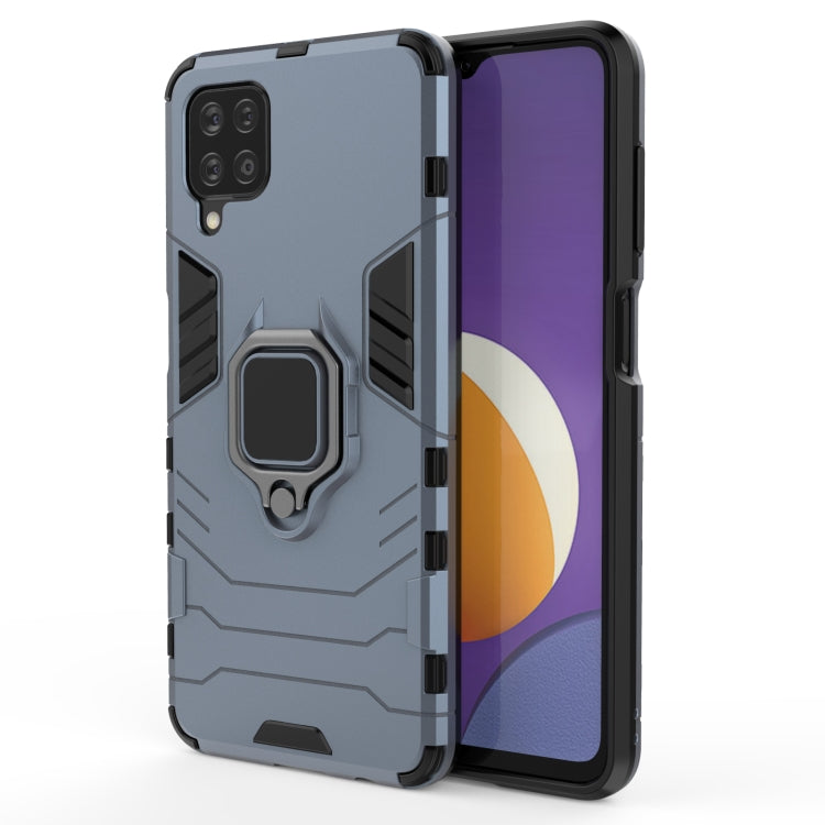 Shockproof PC + TPU Protective Case with Magnetic Ring Holder, For Samsung Galaxy M12