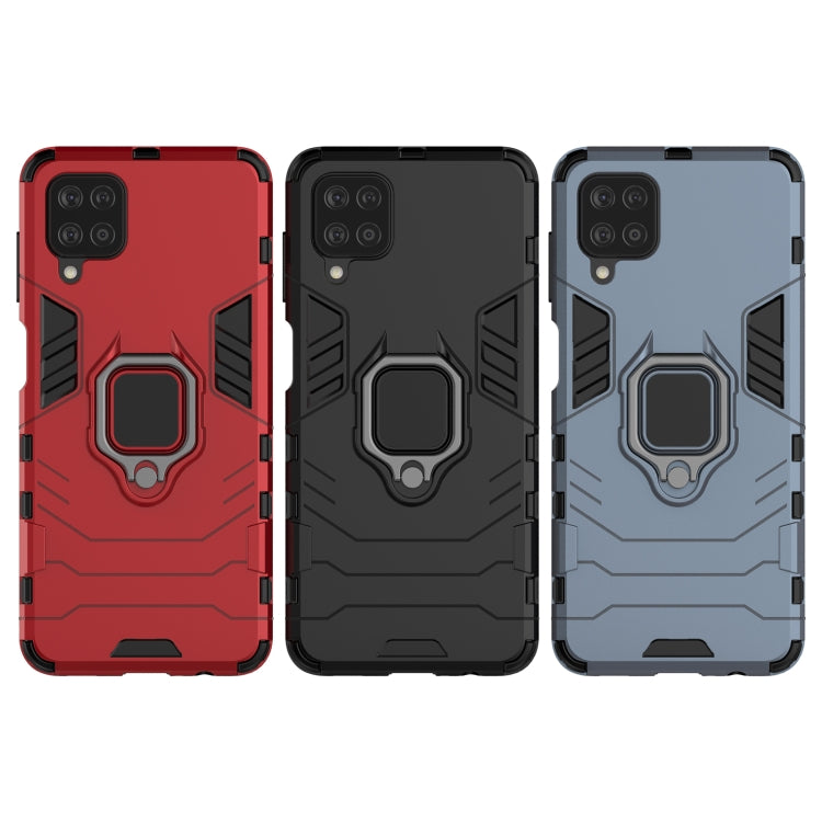 Shockproof PC + TPU Protective Case with Magnetic Ring Holder, For Samsung Galaxy M12