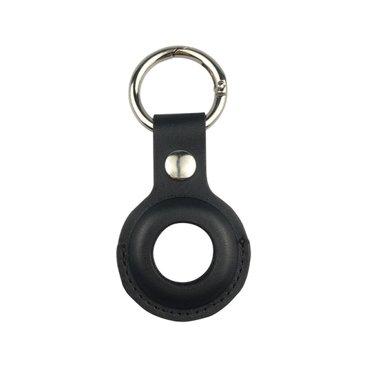 Shockproof Anti-scratch Leather Protective Case Cover Key Chain with Hang Loop For AirTag 2nd Gen / AirTag 1st Gen