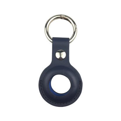 Shockproof Anti-scratch Leather Protective Case Cover Key Chain with Hang Loop For AirTag 2nd Gen / AirTag 1st Gen