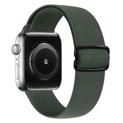 8-shaped Buckle Nylon Replacement Strap Watchband, For Apple Watch Series 9&8&7 41mm / SE 3&SE 2&6&SE&5&4 40mm / 3&2&1 38mm, For Apple Watch Series  7  45mm / & 6 & SE & 5 & 4 44mm