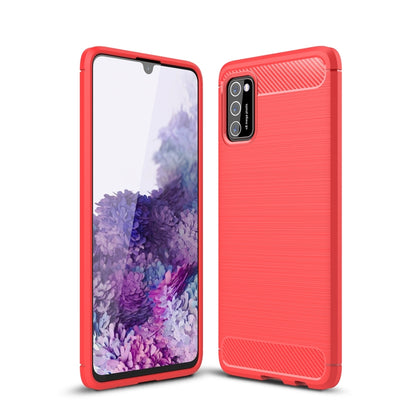 Brushed Texture Carbon Fiber TPU Case, For Samsung Galaxy A03s 164mm