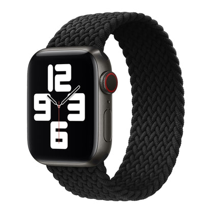 Metal Head Braided Nylon Solid Color Replacement Strap Watchband For Apple Watch Series 6 & SE & 5 & 4 44mm / 3 & 2 & 1 42mm, L 165mm