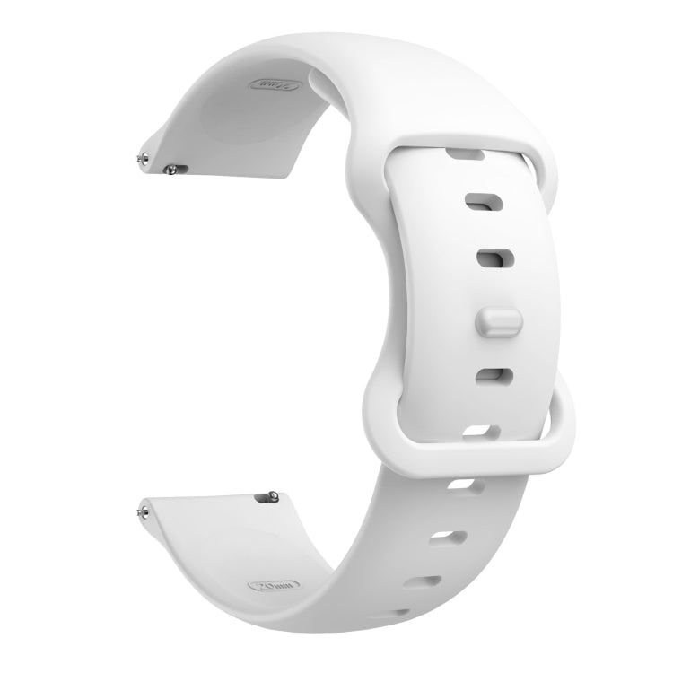 Butterfly Buckle Silicone Replacement Strap Watchband, 20mm For Samsung Galaxy Watch Active 3 41mm, 22mm For Samsung Galaxy Watch Active 3 45mm