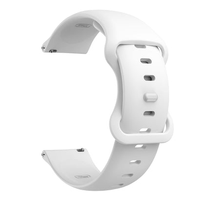 Butterfly Buckle Silicone Replacement Strap Watchband, 20mm For Samsung Galaxy Watch Active 3 41mm, 22mm For Samsung Galaxy Watch Active 3 45mm
