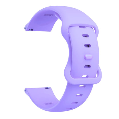 Butterfly Buckle Silicone Replacement Strap Watchband, 20mm For Samsung Galaxy Watch Active 3 41mm, 22mm For Samsung Galaxy Watch Active 3 45mm