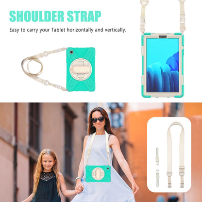 Silicone + PC Protective Case with Holder & Shoulder Strap, For Samsung Galaxy Tab A7 Lite T220 / T225