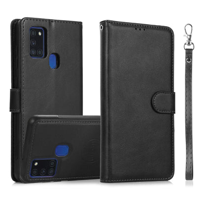 Calf Texture 2 in 1 Detachable Magnetic Back Cover Horizontal Flip Leather Case with Holder & Card Slots & Wallet & Photo Frame, For Samsung Galaxy A11 / M11, For Samsung Galaxy A21, For Samsung Galaxy A21s, For Samsung Galaxy A32, For Samsung Galaxy A...