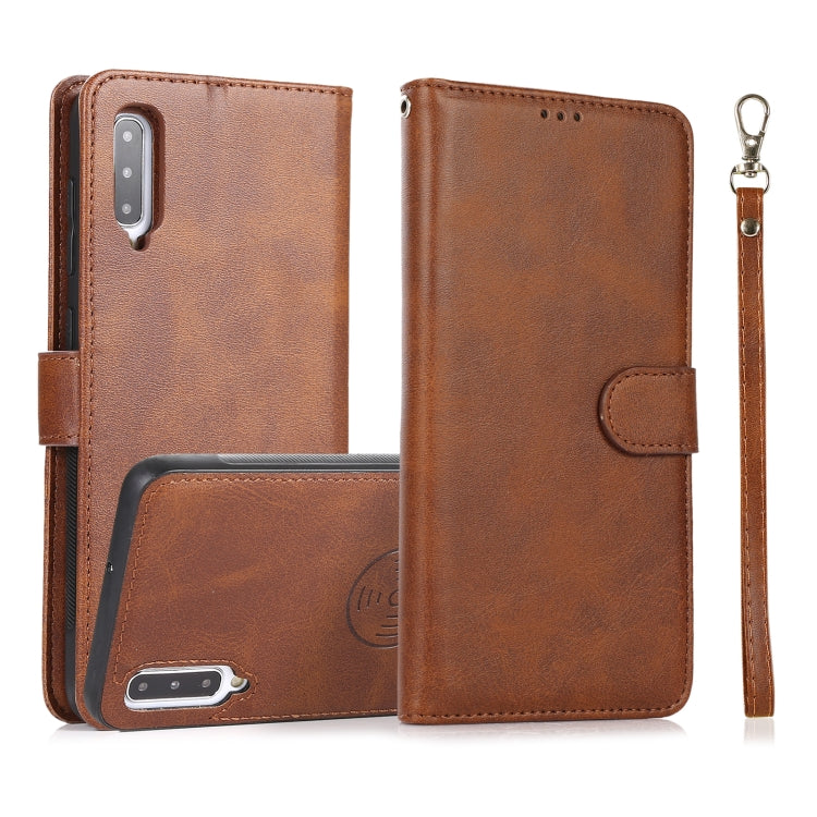 Calf Texture 2 in 1 Detachable Magnetic Back Cover Horizontal Flip Leather Case with Holder & Card Slots & Wallet & Photo Frame, For Samsung Galaxy A11 / M11, For Samsung Galaxy A21, For Samsung Galaxy A21s, For Samsung Galaxy A32, For Samsung Galaxy A...