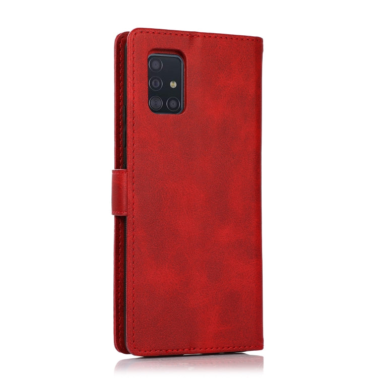 Calf Texture 2 in 1 Detachable Magnetic Back Cover Horizontal Flip Leather Case with Holder & Card Slots & Wallet & Photo Frame, For Samsung Galaxy A51 5G, For Samsung Galaxy A52 5G / 4G, For Samsung Galaxy A70, For Samsung Galaxy A71                  ...