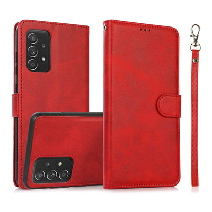 Calf Texture 2 in 1 Detachable Magnetic Back Cover Horizontal Flip Leather Case with Holder & Card Slots & Wallet & Photo Frame, For Samsung Galaxy A51 5G, For Samsung Galaxy A52 5G / 4G, For Samsung Galaxy A70, For Samsung Galaxy A71                  ...