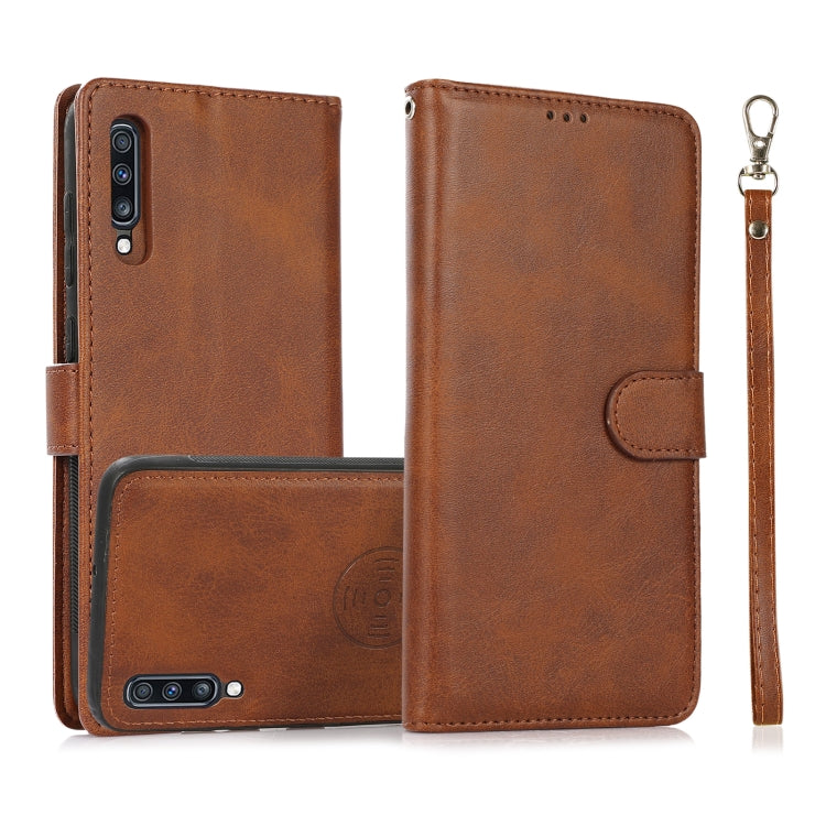 Calf Texture 2 in 1 Detachable Magnetic Back Cover Horizontal Flip Leather Case with Holder & Card Slots & Wallet & Photo Frame, For Samsung Galaxy A51 5G, For Samsung Galaxy A52 5G / 4G, For Samsung Galaxy A70, For Samsung Galaxy A71                  ...