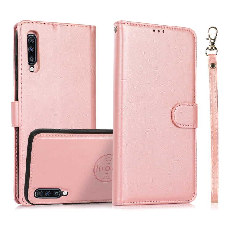 Calf Texture 2 in 1 Detachable Magnetic Back Cover Horizontal Flip Leather Case with Holder & Card Slots & Wallet & Photo Frame, For Samsung Galaxy A51 5G, For Samsung Galaxy A52 5G / 4G, For Samsung Galaxy A70, For Samsung Galaxy A71                  ...