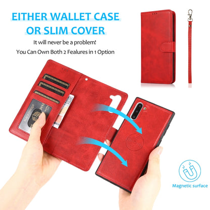 Calf Texture 2 in 1 Detachable Magnetic Back Cover Horizontal Flip Leather Case with Holder & Card Slots & Wallet & Photo Frame, For Samsung Galaxy Note10, For Samsung Galaxy Note10+, For Samsung Galaxy Note20, For Samsung Galaxy S10e                  ...