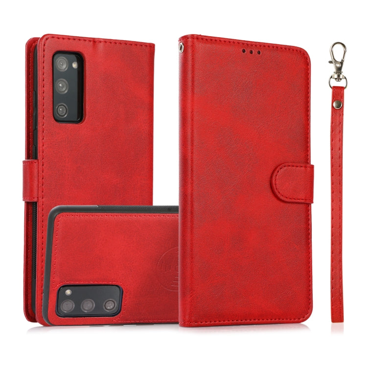 Calf Texture 2 in 1 Detachable Magnetic Back Cover Horizontal Flip Leather Case with Holder & Card Slots & Wallet & Photo Frame, For Samsung Galaxy S20 FE, For Samsung Galaxy S20 Ultra, For Samsung Galaxy S21 Ultra 5G, For Samsung Galaxy S21+ 5G       ...