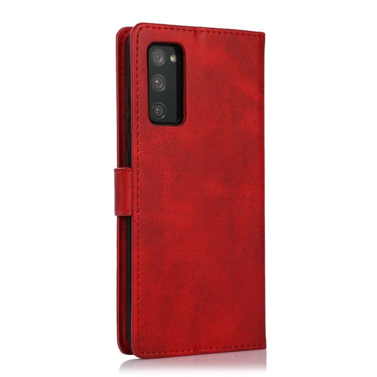 Calf Texture 2 in 1 Detachable Magnetic Back Cover Horizontal Flip Leather Case with Holder & Card Slots & Wallet & Photo Frame, For Samsung Galaxy S20 FE, For Samsung Galaxy S20 Ultra, For Samsung Galaxy S21 Ultra 5G, For Samsung Galaxy S21+ 5G       ...