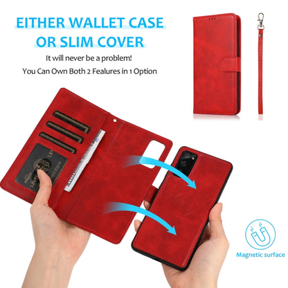Calf Texture 2 in 1 Detachable Magnetic Back Cover Horizontal Flip Leather Case with Holder & Card Slots & Wallet & Photo Frame, For Samsung Galaxy S20 FE, For Samsung Galaxy S20 Ultra, For Samsung Galaxy S21 Ultra 5G, For Samsung Galaxy S21+ 5G       ...