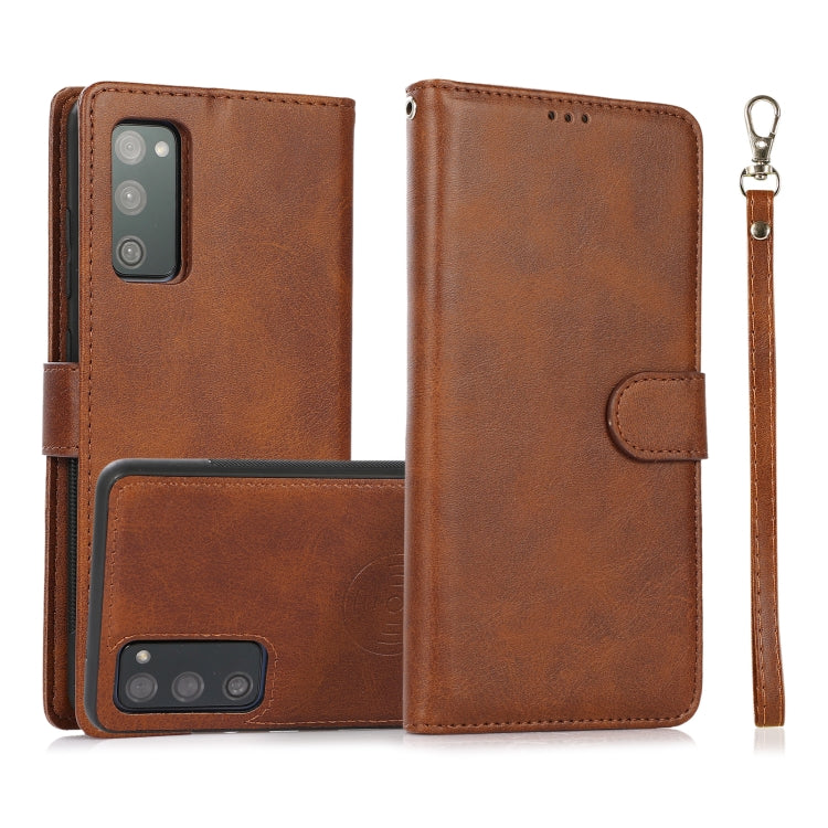 Calf Texture 2 in 1 Detachable Magnetic Back Cover Horizontal Flip Leather Case with Holder & Card Slots & Wallet & Photo Frame, For Samsung Galaxy S20 FE, For Samsung Galaxy S20 Ultra, For Samsung Galaxy S21 Ultra 5G, For Samsung Galaxy S21+ 5G       ...