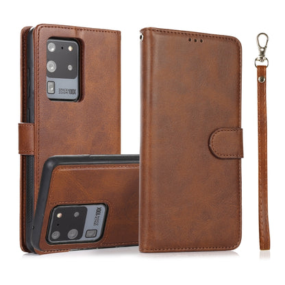 Calf Texture 2 in 1 Detachable Magnetic Back Cover Horizontal Flip Leather Case with Holder & Card Slots & Wallet & Photo Frame, For Samsung Galaxy S20 FE, For Samsung Galaxy S20 Ultra, For Samsung Galaxy S21 Ultra 5G, For Samsung Galaxy S21+ 5G       ...
