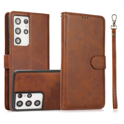 Calf Texture 2 in 1 Detachable Magnetic Back Cover Horizontal Flip Leather Case with Holder & Card Slots & Wallet & Photo Frame, For Samsung Galaxy S20 FE, For Samsung Galaxy S20 Ultra, For Samsung Galaxy S21 Ultra 5G, For Samsung Galaxy S21+ 5G       ...