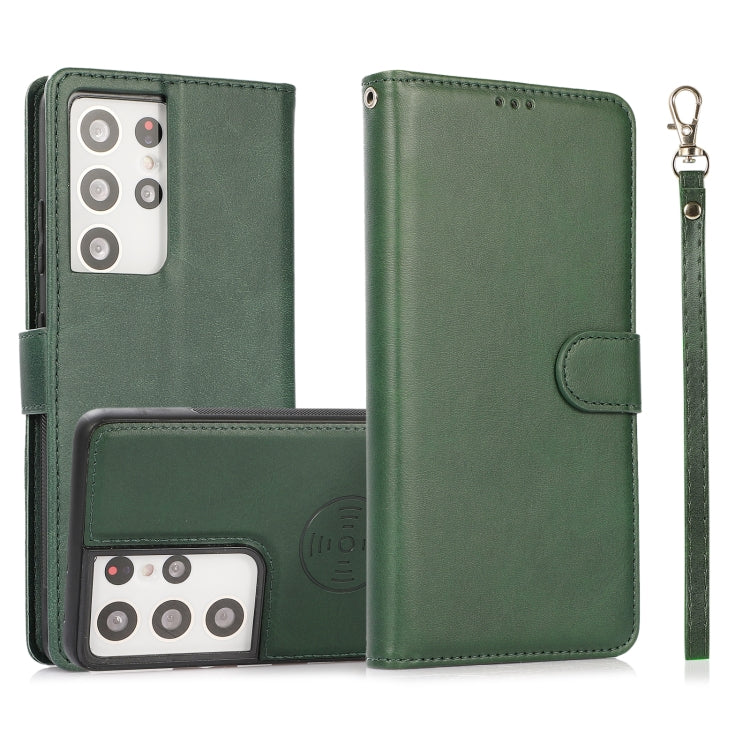 Calf Texture 2 in 1 Detachable Magnetic Back Cover Horizontal Flip Leather Case with Holder & Card Slots & Wallet & Photo Frame, For Samsung Galaxy S20 FE, For Samsung Galaxy S20 Ultra, For Samsung Galaxy S21 Ultra 5G, For Samsung Galaxy S21+ 5G       ...