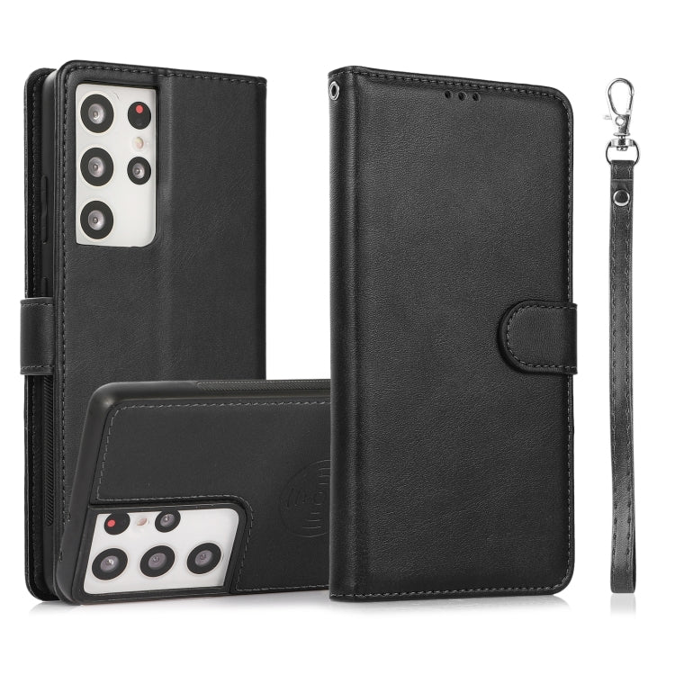 Calf Texture 2 in 1 Detachable Magnetic Back Cover Horizontal Flip Leather Case with Holder & Card Slots & Wallet & Photo Frame, For Samsung Galaxy S20 FE, For Samsung Galaxy S20 Ultra, For Samsung Galaxy S21 Ultra 5G, For Samsung Galaxy S21+ 5G       ...