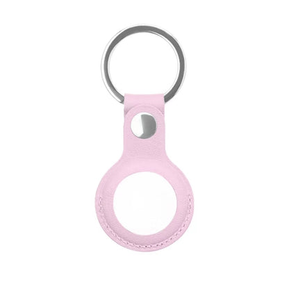Mutural PU Leather Protective Case with Key Ring for AirTag 2nd Gen / AirTag 1st Gen