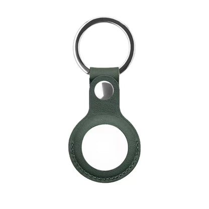 Mutural PU Leather Protective Case with Key Ring for AirTag 2nd Gen / AirTag 1st Gen