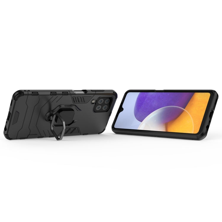 Shockproof PC + TPU Protective Case with Magnetic Ring Holder, For Samsung Galaxy A22 4G