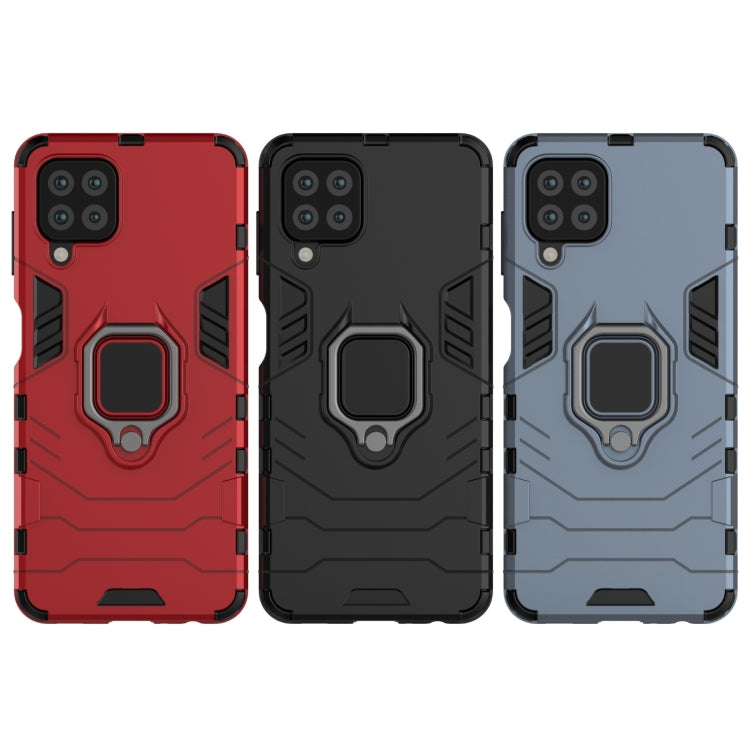 Shockproof PC + TPU Protective Case with Magnetic Ring Holder, For Samsung Galaxy A22 4G