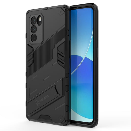 Punk Armor 2 in 1 PC + TPU Shockproof Case with Invisible Holder, For OPPO Reno6 Pro 5G, For OPPO Reno6 5G, For Xiaomi Redmi Note 10 Pro 5G, For Samsung Galaxy M12