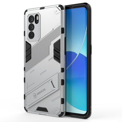 Punk Armor 2 in 1 PC + TPU Shockproof Case with Invisible Holder, For OPPO Reno6 Pro 5G, For OPPO Reno6 5G, For Xiaomi Redmi Note 10 Pro 5G, For Samsung Galaxy M12