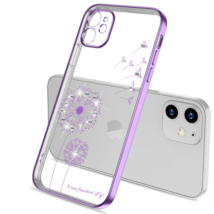 Ultra-thin Electroplating Dandelion Pattern Protective Case, For iPhone 11, For iPhone 11 Pro, For iPhone 11 Pro Max, For iPhone 12 Pro Max, For iPhone 12 Pro, For iPhone 12, For iPhone 12 Mini