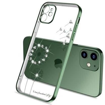 Ultra-thin Electroplating Dandelion Pattern Protective Case, For iPhone 11, For iPhone 11 Pro, For iPhone 11 Pro Max, For iPhone 12 Pro Max, For iPhone 12 Pro, For iPhone 12, For iPhone 12 Mini