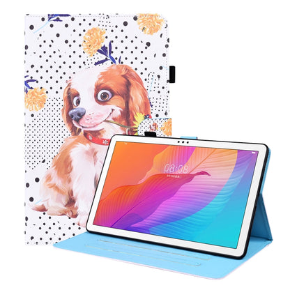 Animal Pattern Horizontal Flip Leather Case with Holder & Card Slots & Photo Frame, For Huawei MediaPad T5 10.1 inch, For Huawei MatePad T 10 / T 10s / Honor Enjoy 2 10.1