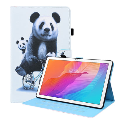 Animal Pattern Horizontal Flip Leather Case with Holder & Card Slots & Photo Frame, For Huawei MediaPad T5 10.1 inch, For Huawei MatePad T 10 / T 10s / Honor Enjoy 2 10.1