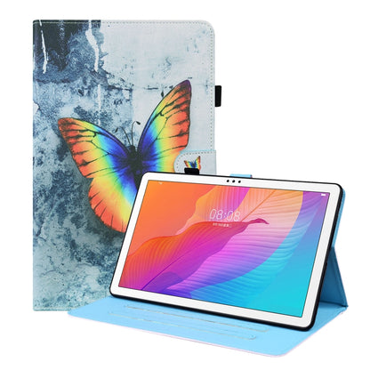 Animal Pattern Horizontal Flip Leather Case with Holder & Card Slots & Photo Frame, For Huawei MediaPad T5 10.1 inch, For Huawei MatePad T 10 / T 10s / Honor Enjoy 2 10.1