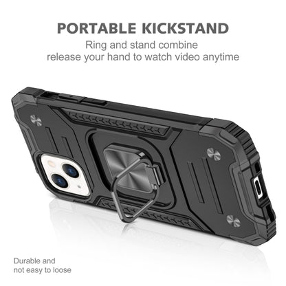 Magnetic Armor Shockproof TPU + PC Case with Metal Ring Holder, For iPhone 13 mini, For iPhone 13, For iPhone 13 Pro, For iPhone 13 Pro Max