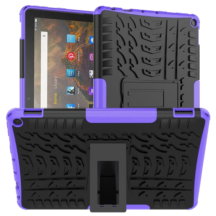 Tire Texture Shockproof TPU+PC Protective Case with Holder, For Xiaomi Redmi Note 10 5G, For Samsung Galaxy A22 5G, For Amazon Fire HD 10 2021